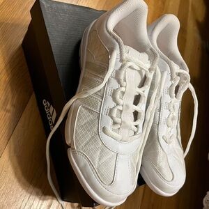 White Adidas Cheerleading shoes